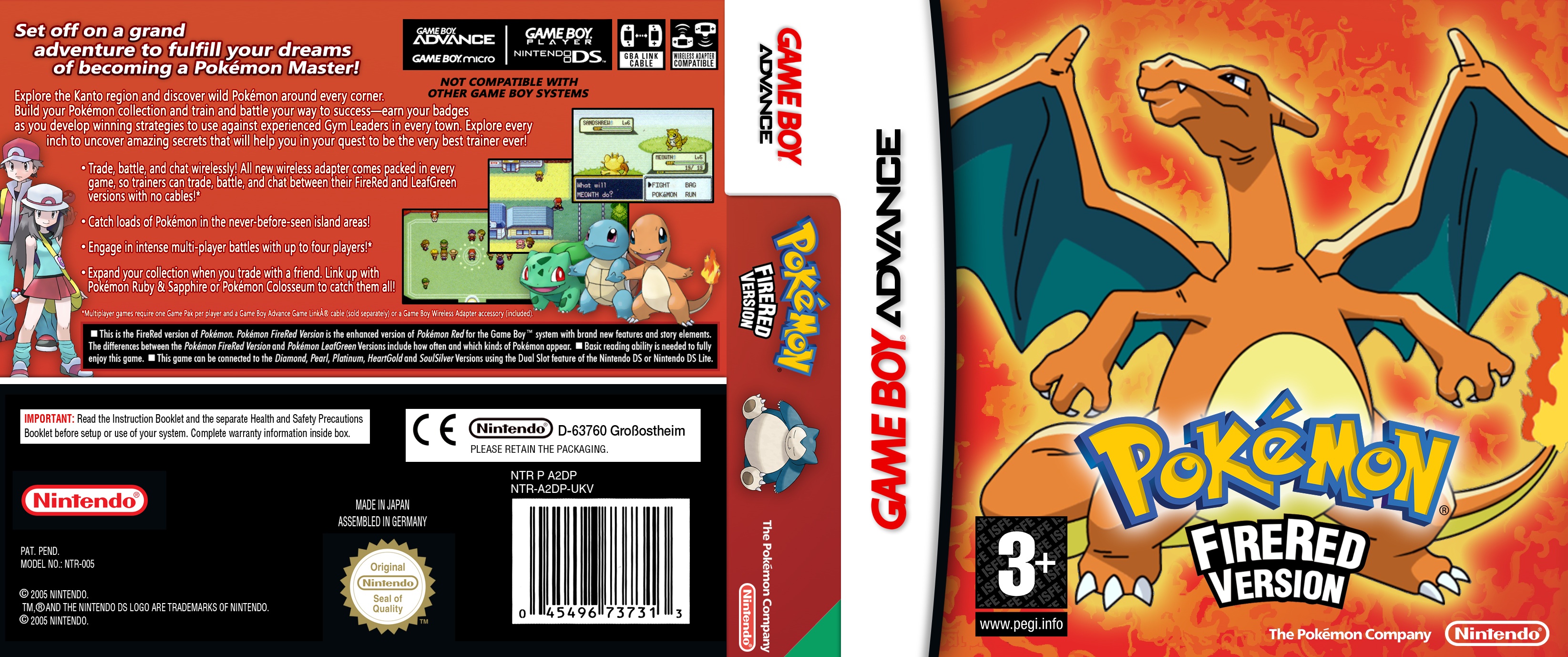 Pokemon FireRed PAL box cover