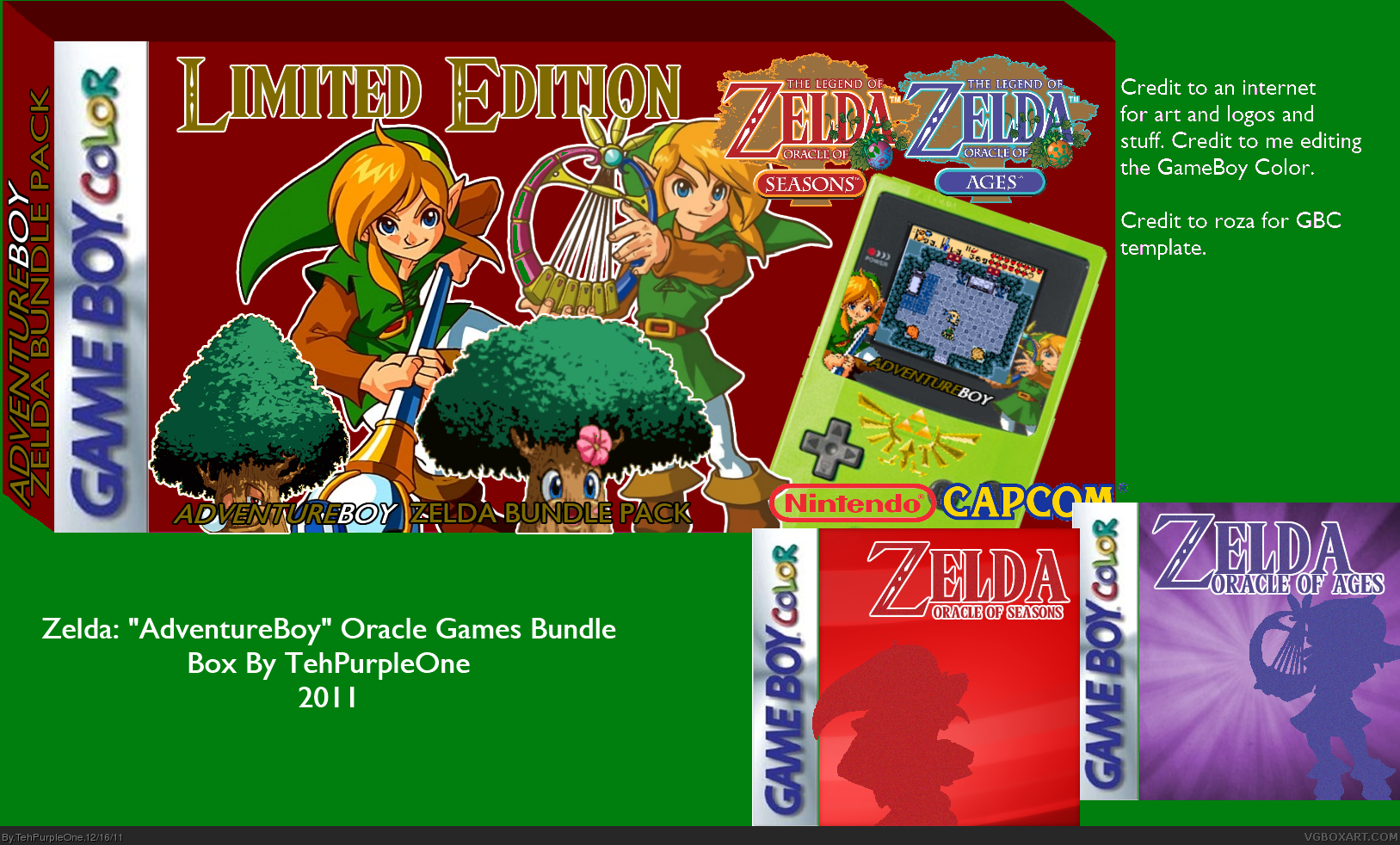 Zelda Oracle Bundle box cover