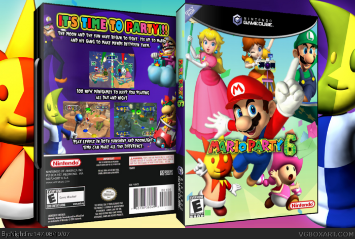 Mario Party 6 box art cover