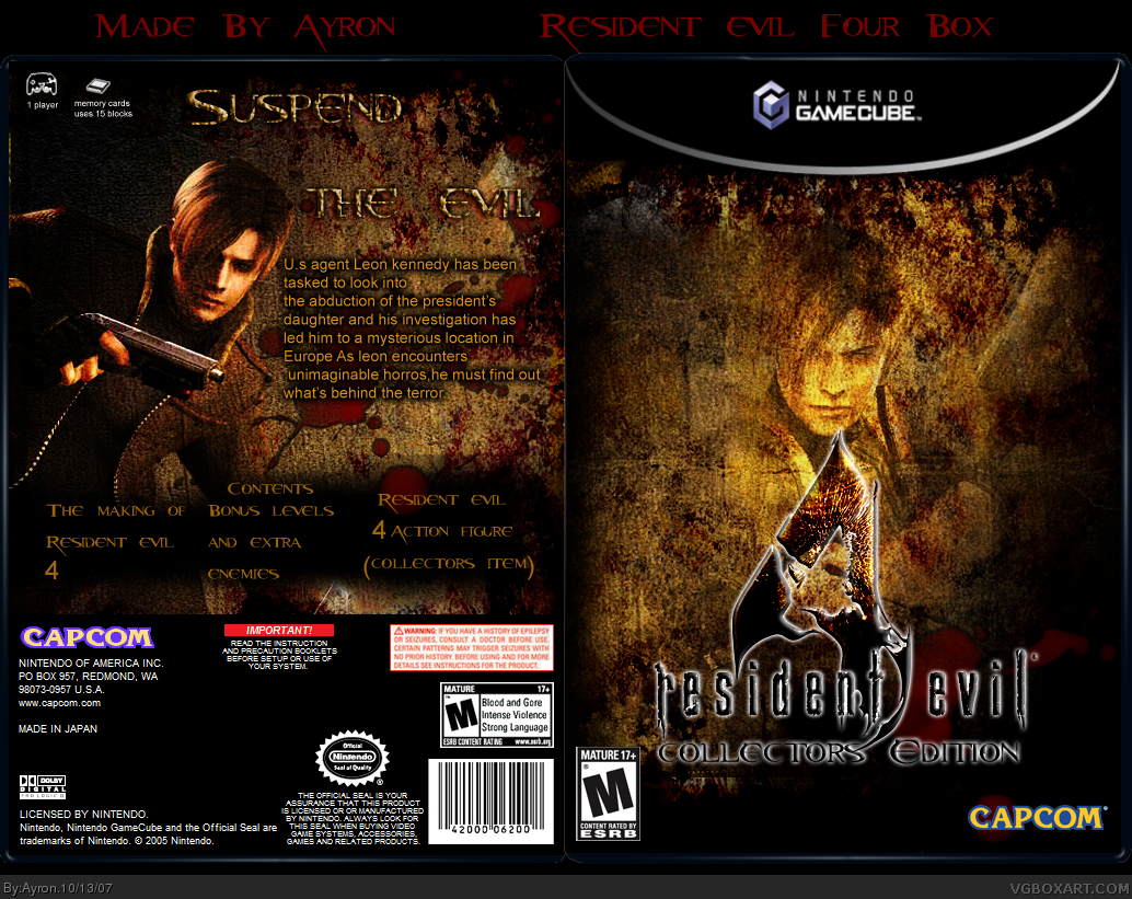 Resident Evil 4 Collector's Edition box cover