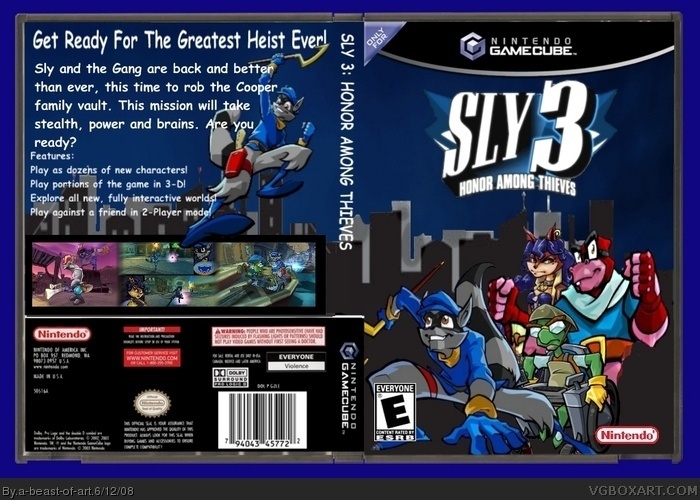 Sly 3: Band of Theives box art cover