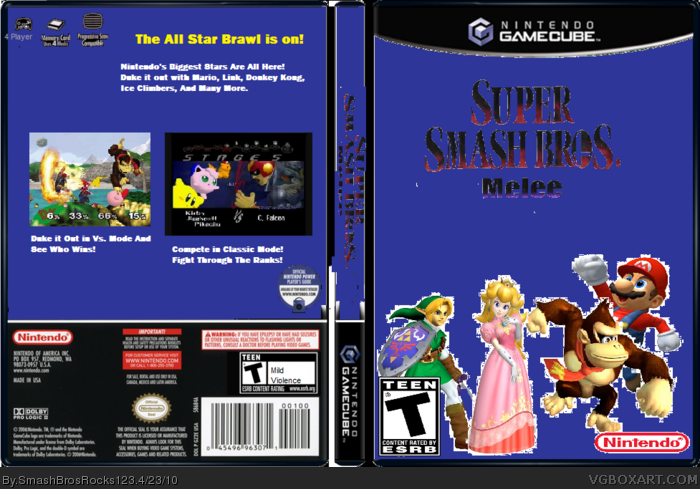 Super Smash Bros. Melee box art cover