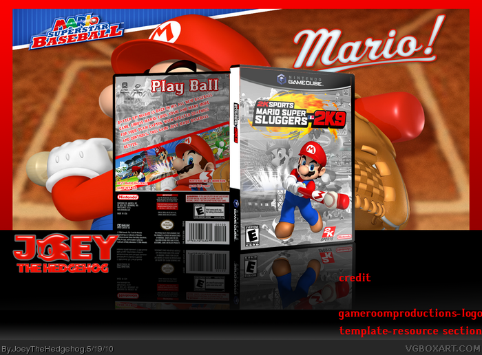 Mario Supper Sluggers 2K9 box art cover