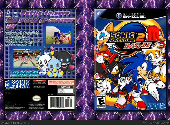 differences between sonic adventure 2 on the gamecube and xbox 360