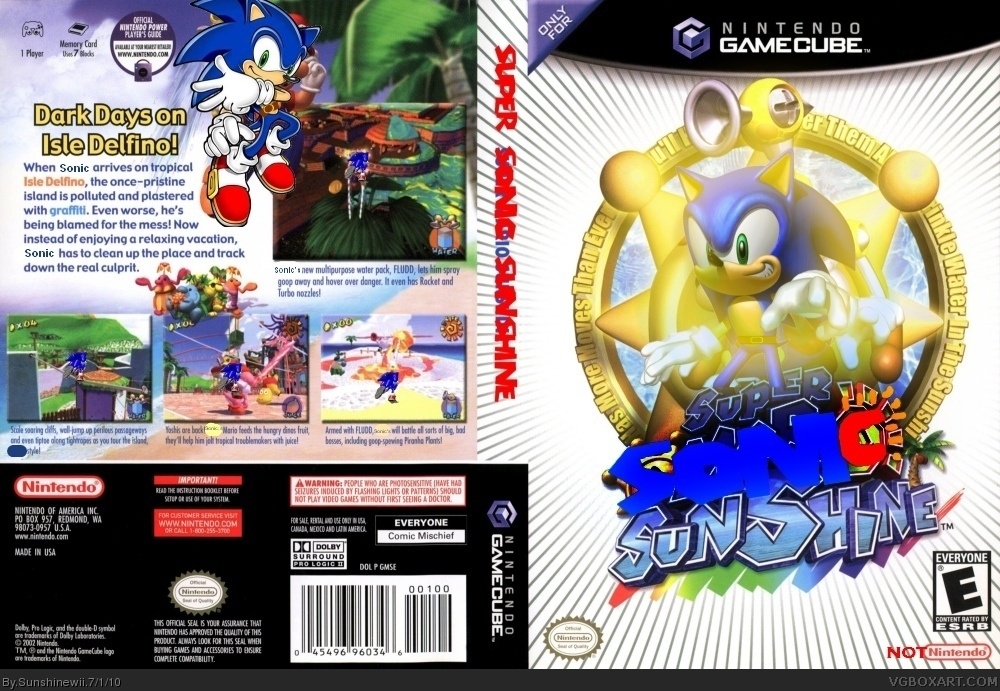 Super Sonic Sunshine box cover