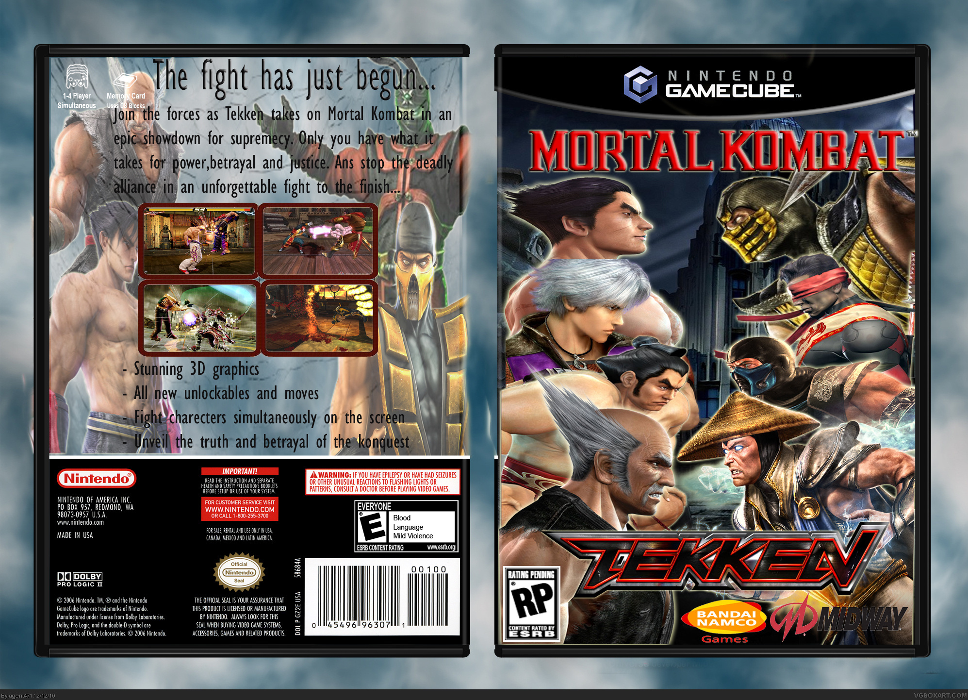 Tekken vs Mortal Kombat box cover