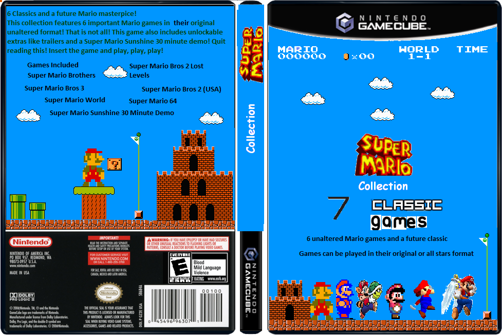 Viewing Full Size Super Mario Collection Box Cover