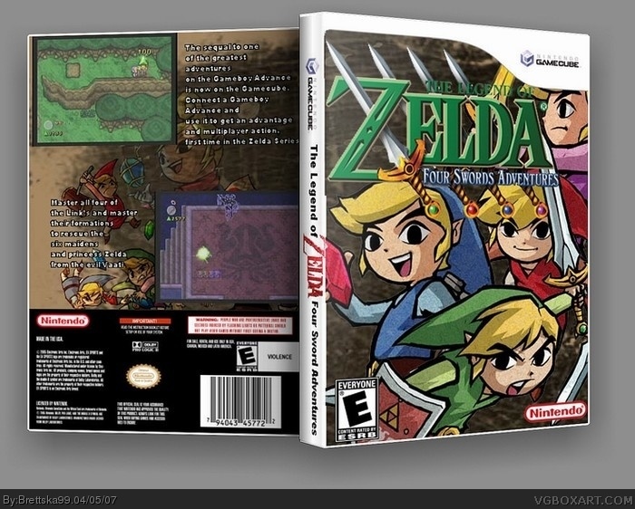 The Legend of Zelda: Four Sword Adventures box art cover