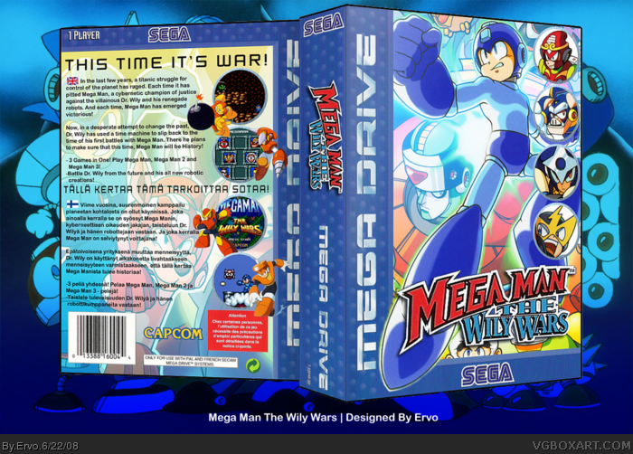 Mega Man The Wily Wars box art cover