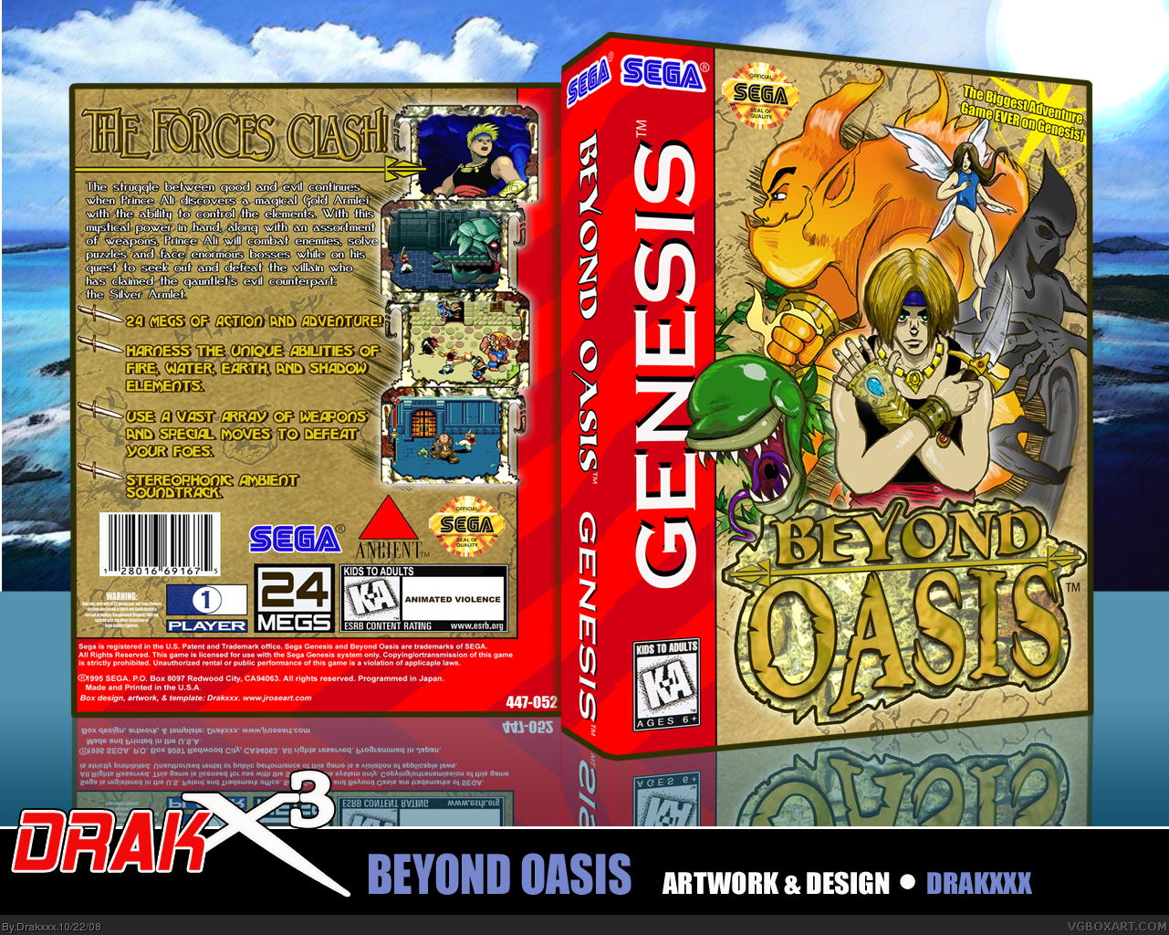 Beyond Oasis box cover