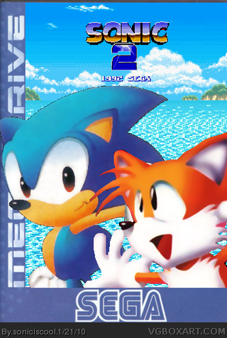 Sonic The Hedgehog 2 BETA Genesis Box Art Cover by soniciscool