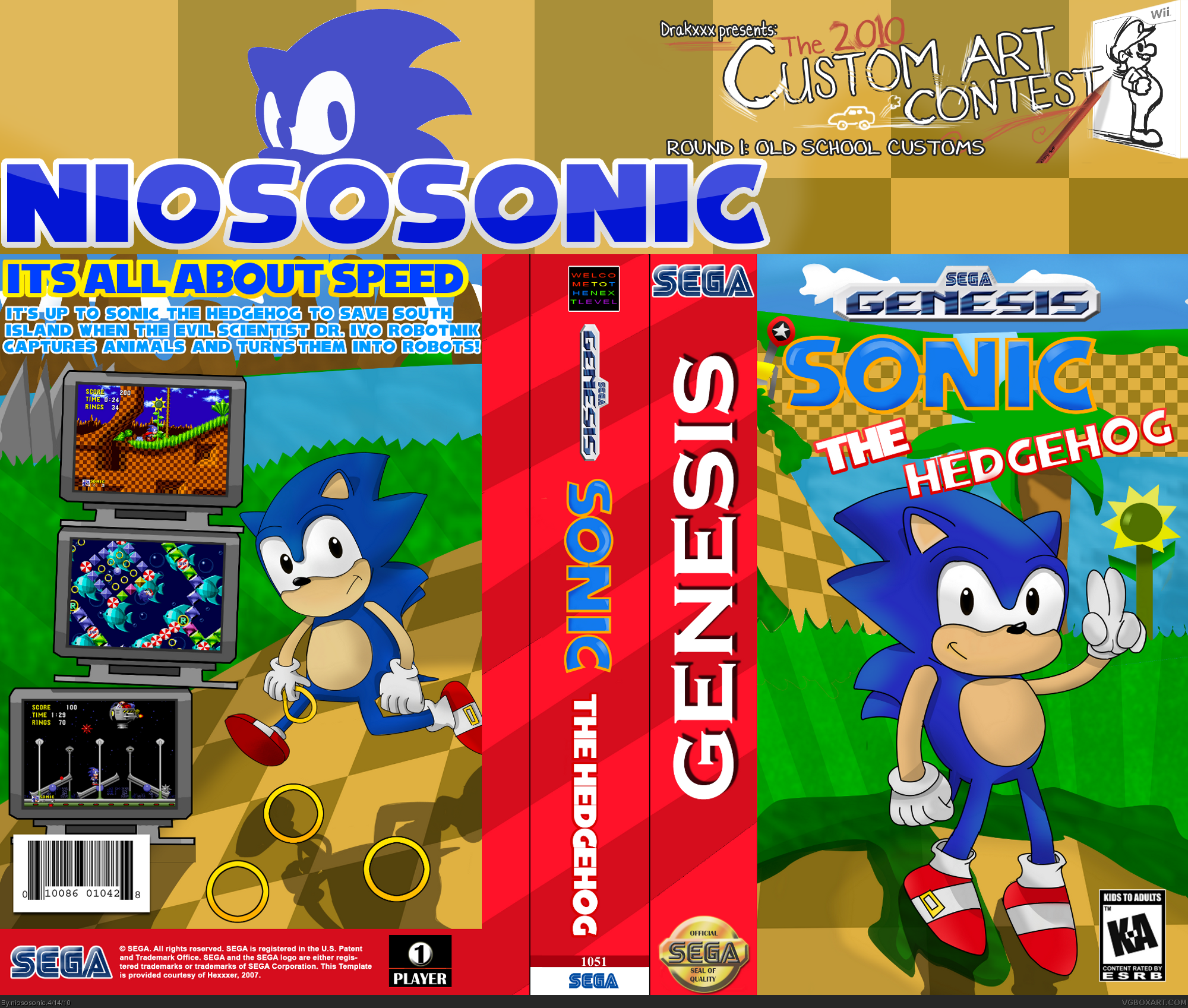 Viewing Full Size Sonic The Hedgehog Box Cover