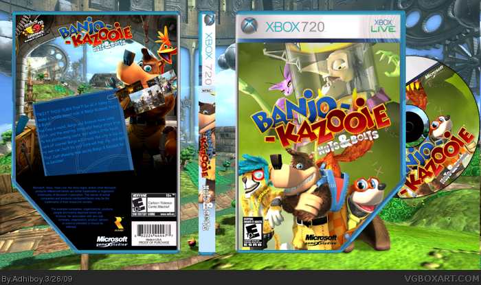 Banjo Kazooie: Nuts and Bolts box art cover