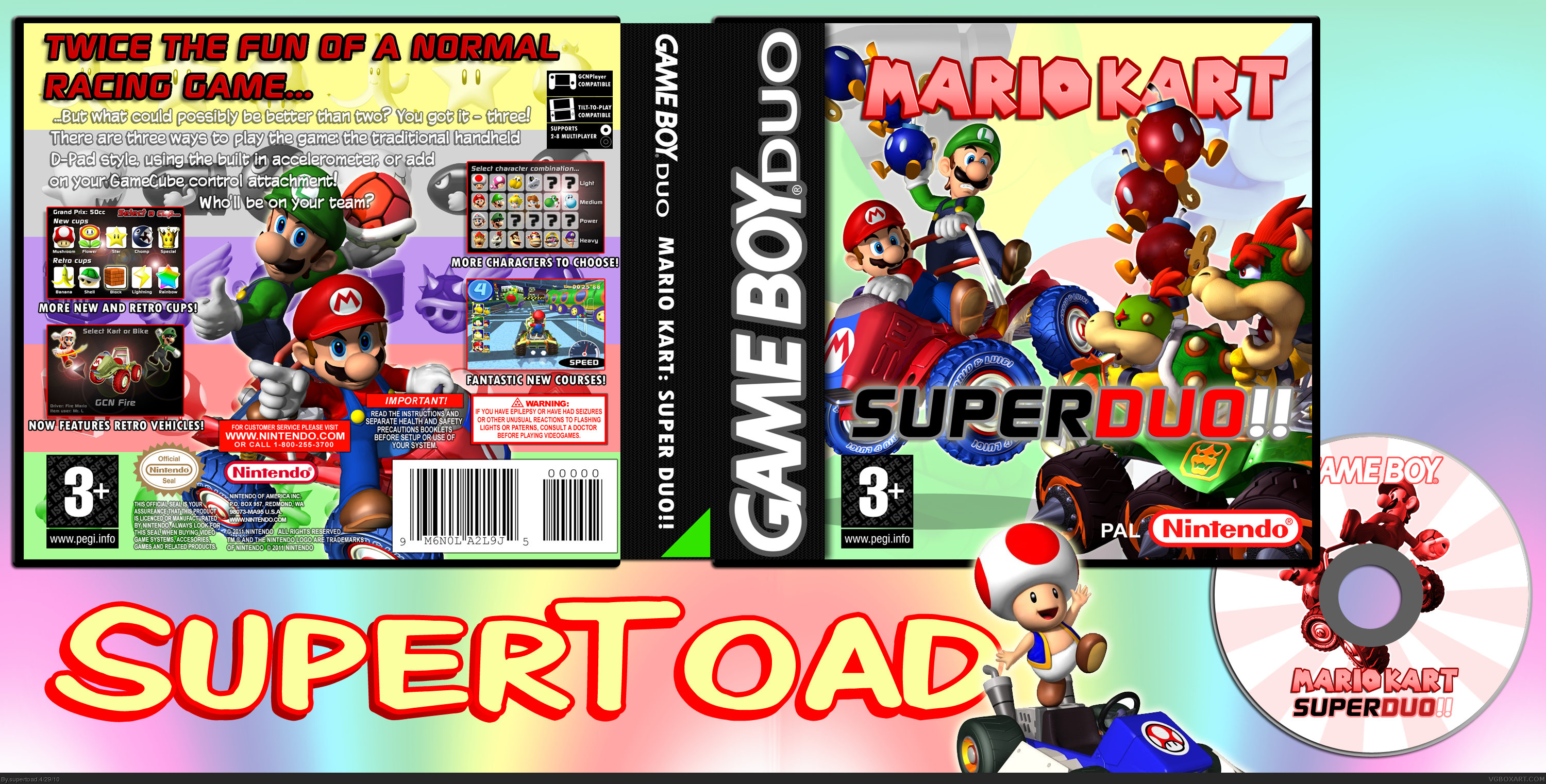 Mario Kart: Super Duo box cover
