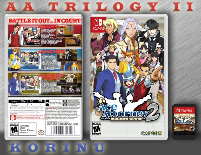 Ace Attorney Trilogy 2 box art cover