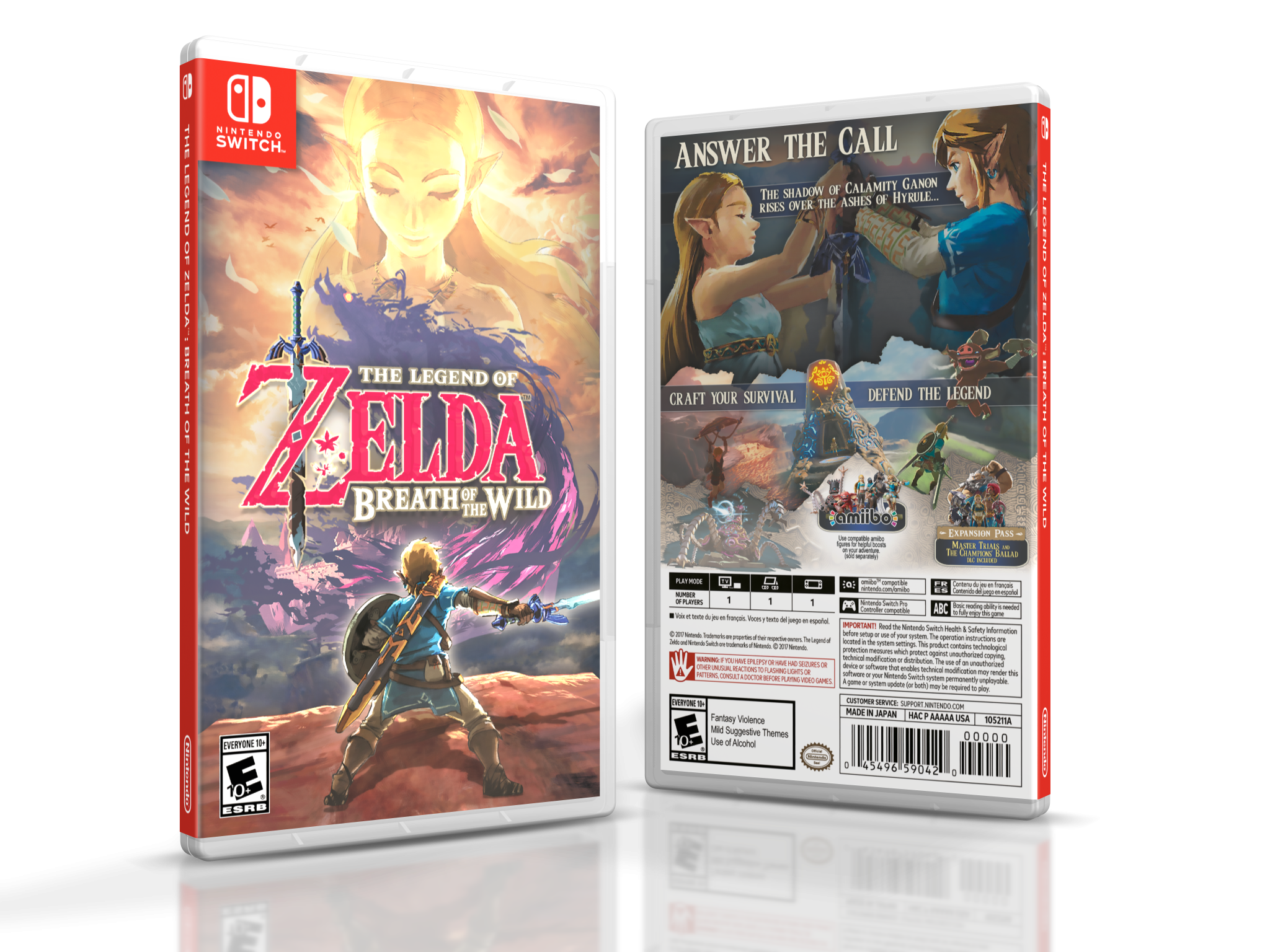 The Legend of Zelda: Breath of the Wild box cover