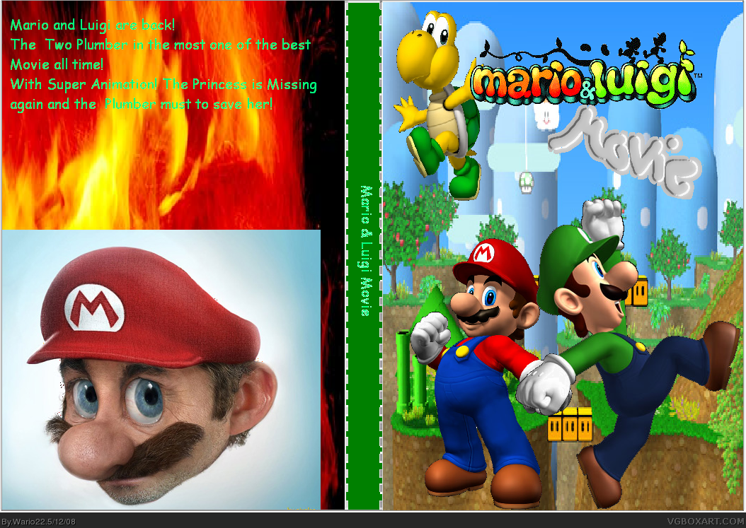 Mario and Luigi Movie box cover