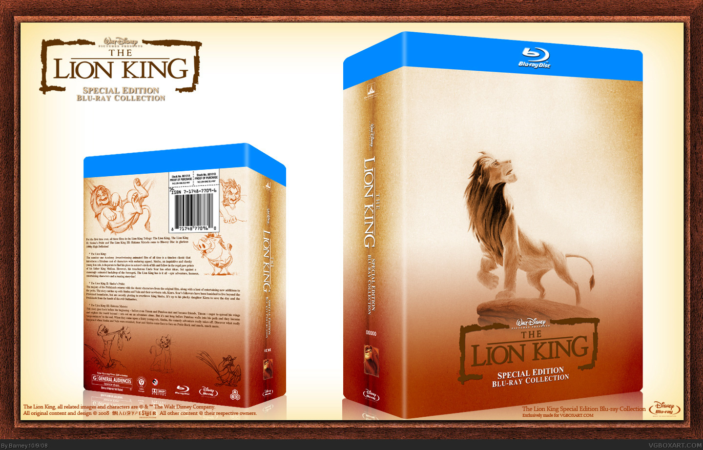 The Lion King Blu-ray Collection box cover