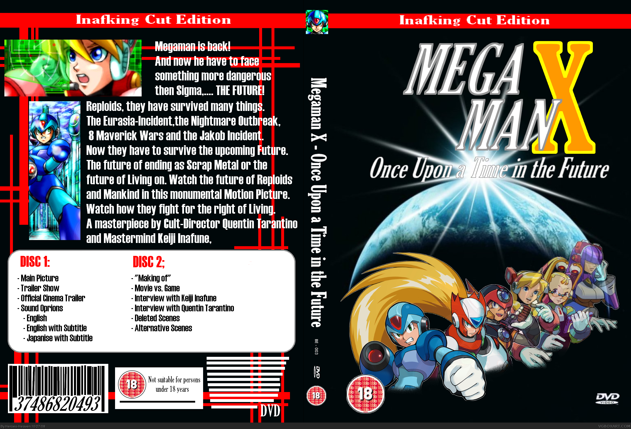 Megaman X - Once upon a time in the Future box cover
