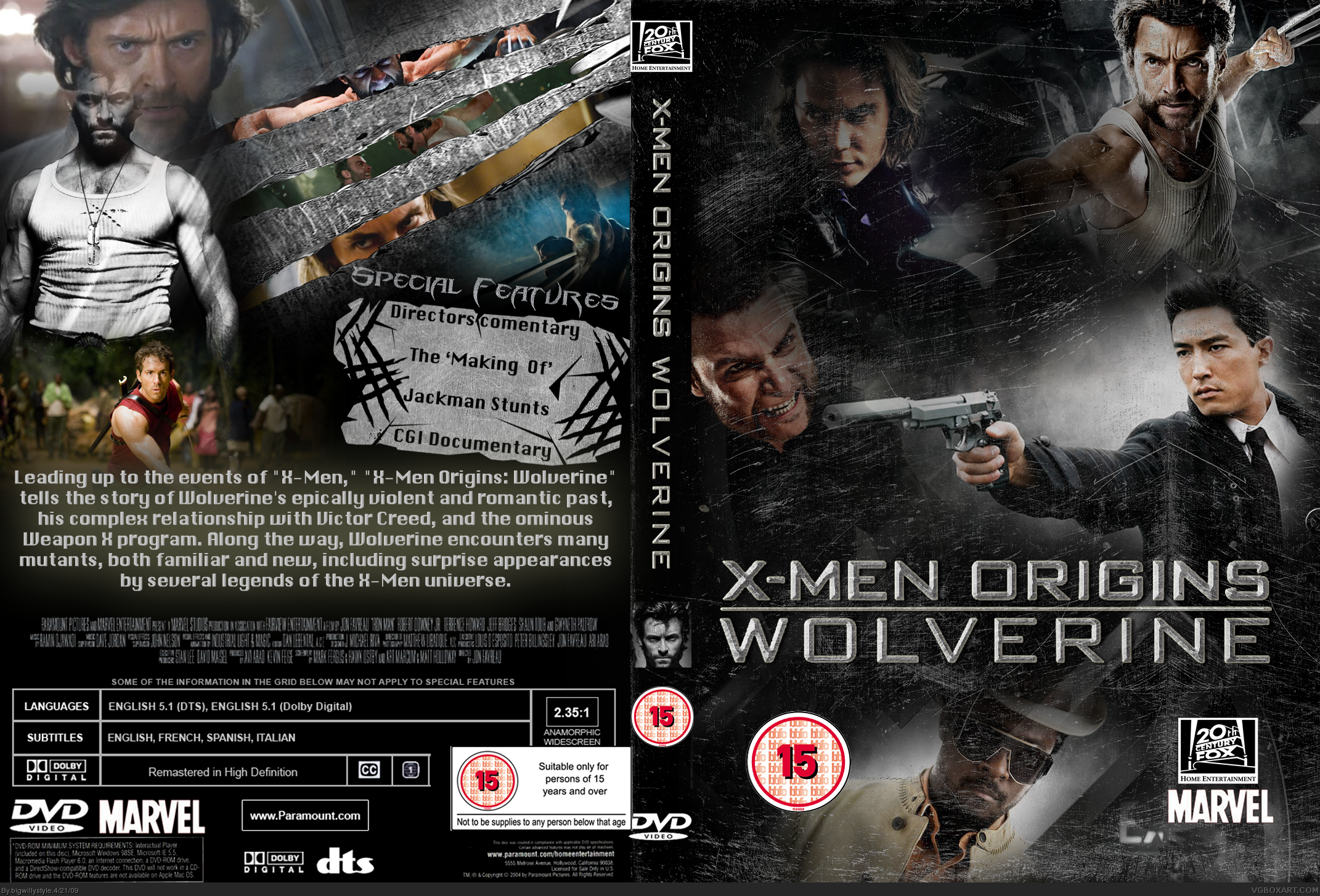 X-Men Origins: Wolverine box cover