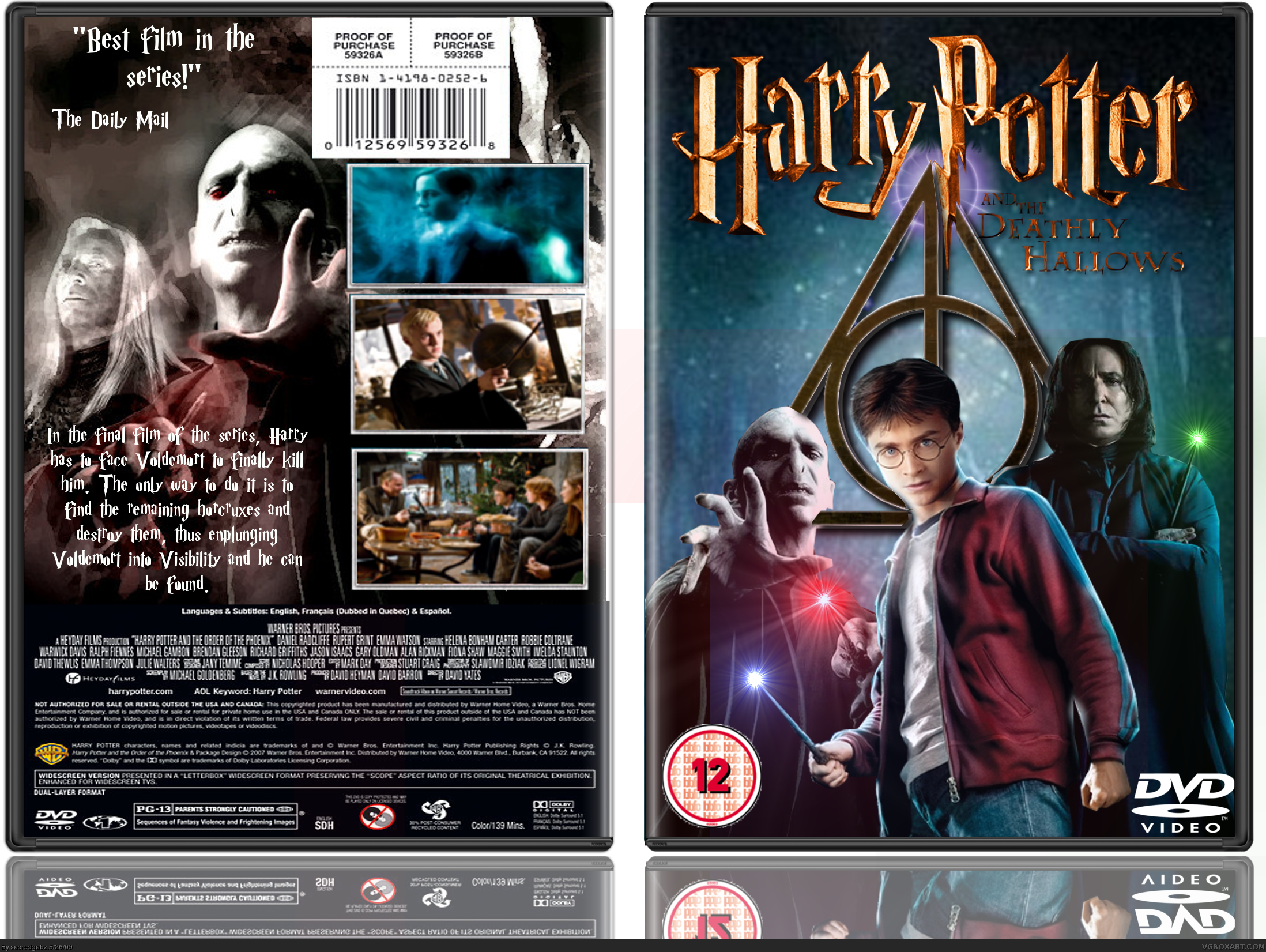 Harry Potter and the Deathly Hallows box cover