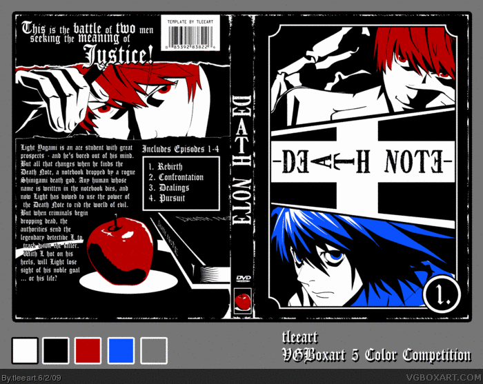 Death Note (Anime) Movies Box Art Cover by tleeart