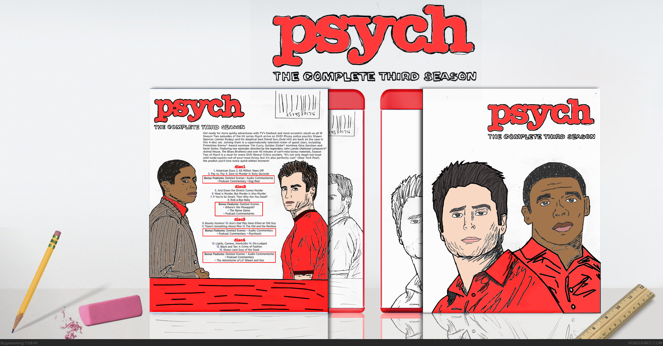 Psych: The Complete Third Season box cover