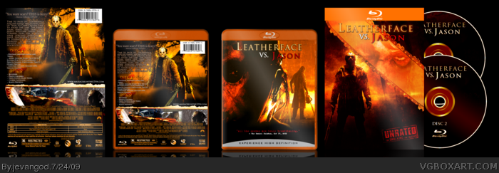 Leatherface vs. Jason box art cover