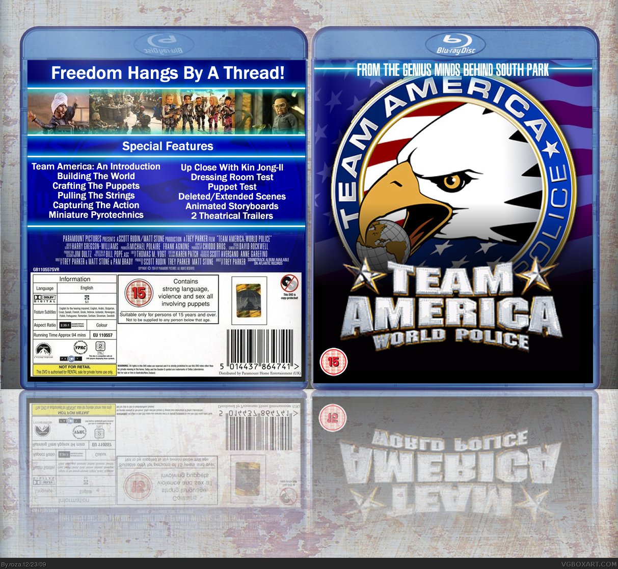 Team America: World Police box cover