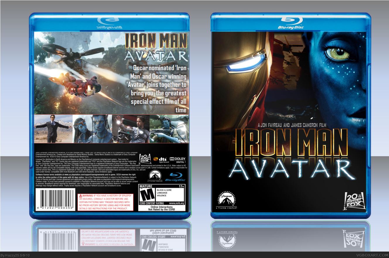 IronMan vs Avatar box cover