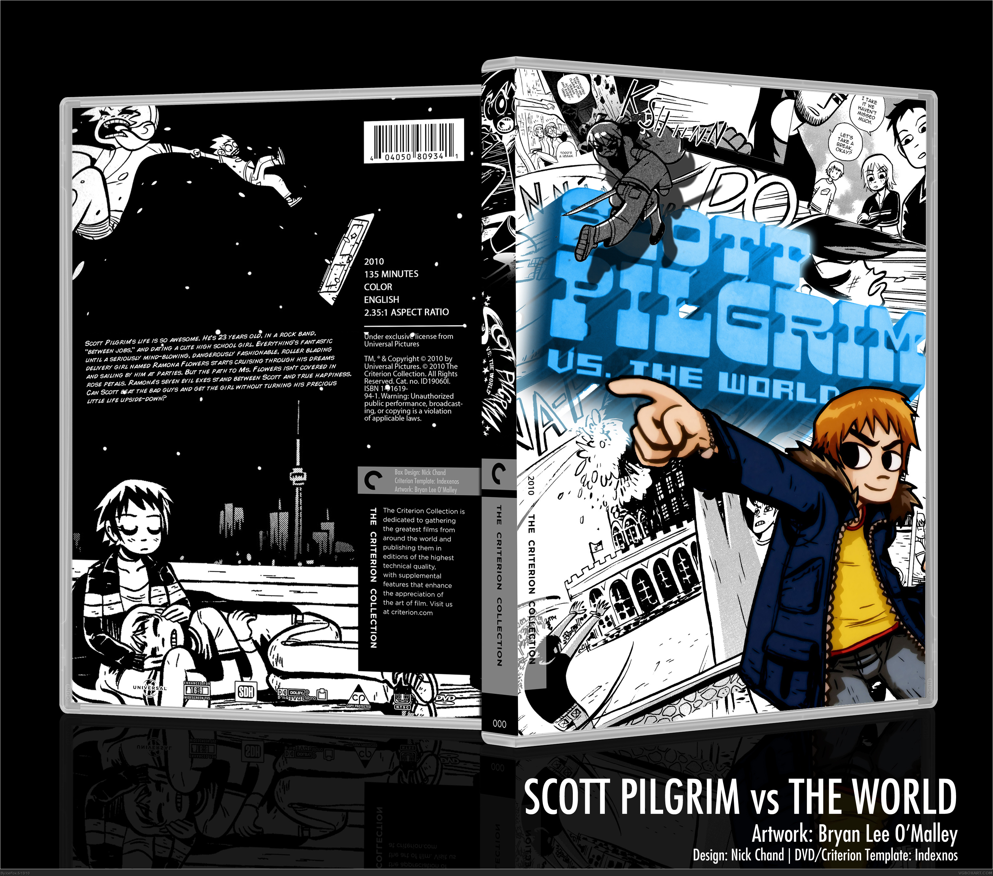 Scott Pilgrim vs The World box cover