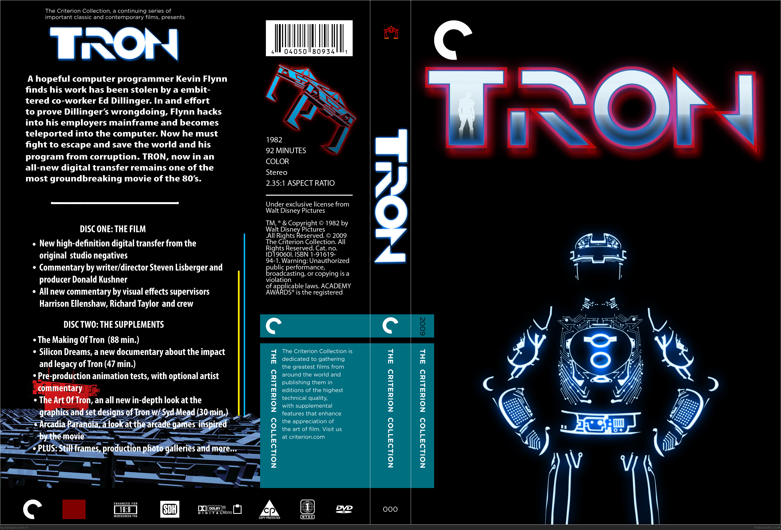 TRON: Criterion Collection Movies Box Art Cover by Trekkie313