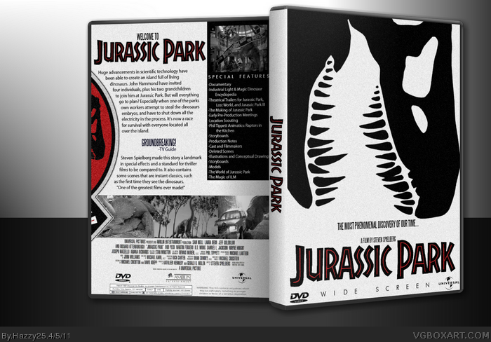 Jurassic Park box art cover