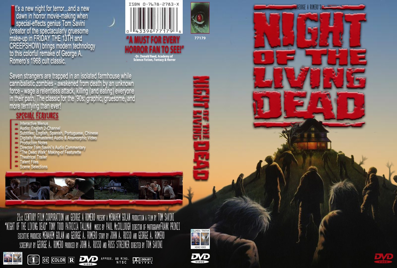 Night of the Living Dead 1990 box cover
