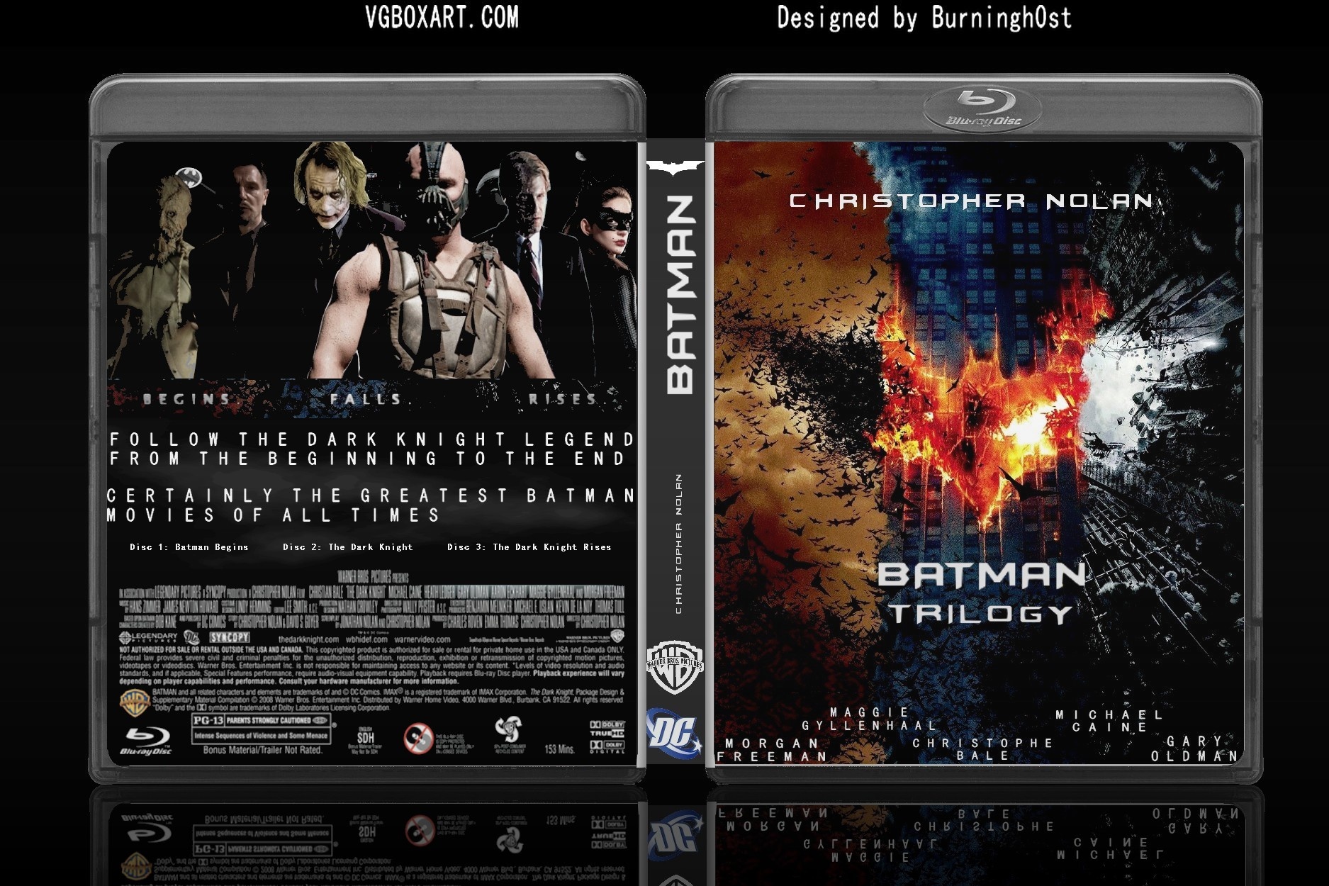 Batman trilogy box cover