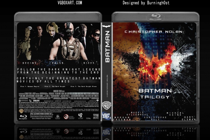 Batman trilogy box art cover