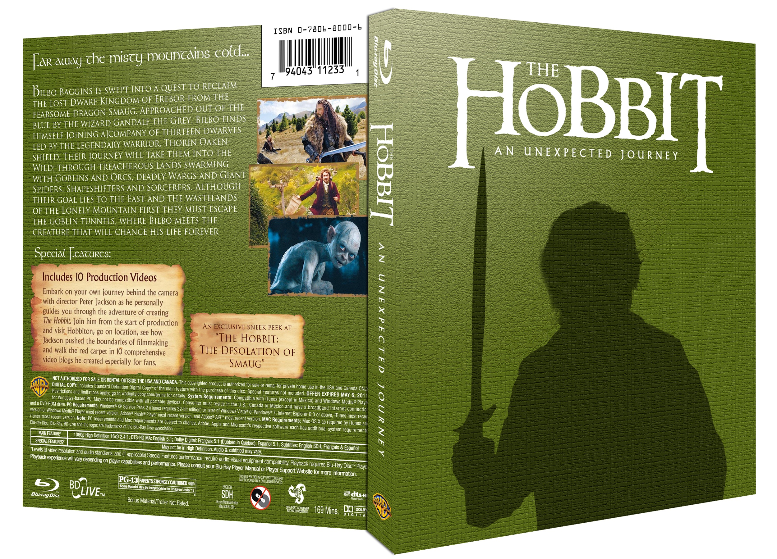 The Hobbit: An Unexpected Journey box cover
