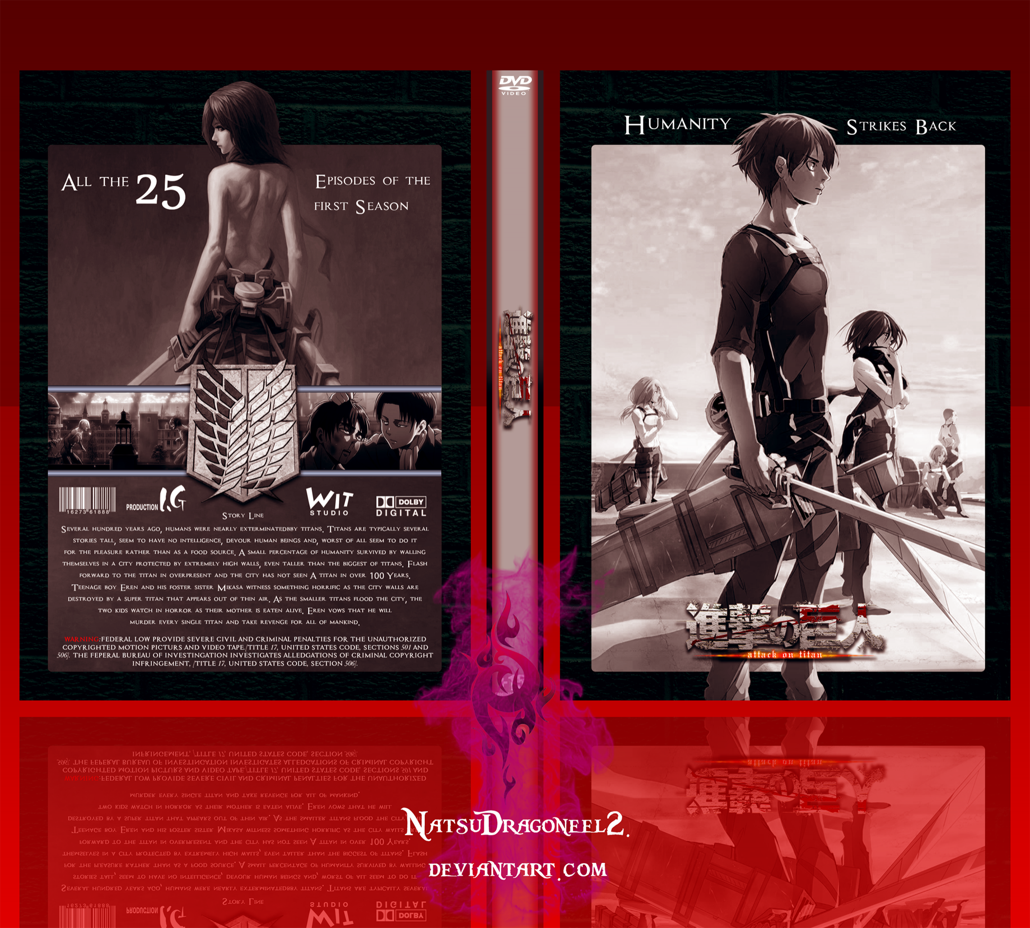 Shingeki No Kyojin Season 1 box cover