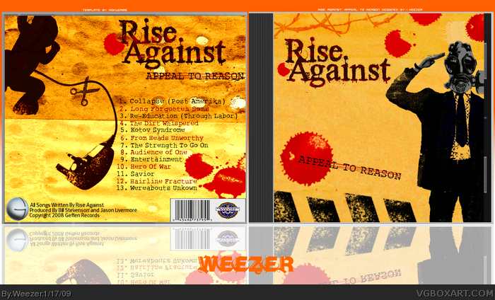 Rise Against: Appeal to Reason box art cover