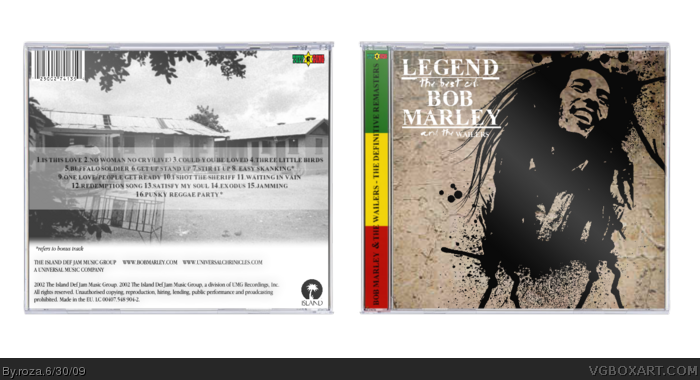 Bob Marley & The Wailers: Legend box art cover