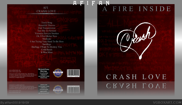 AFI : Crash Love box art cover
