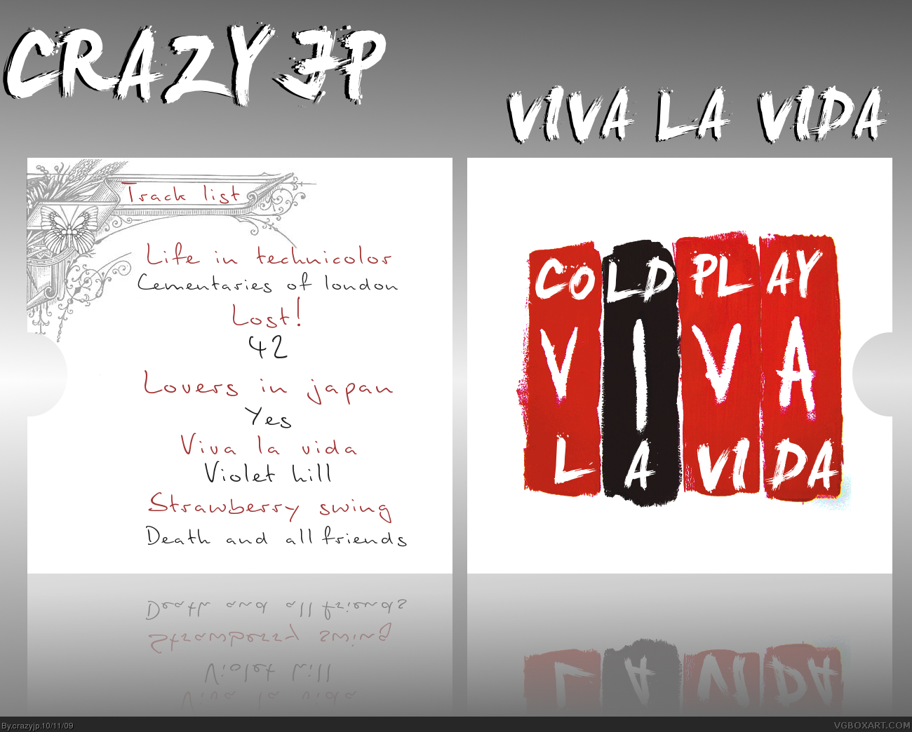 Coldplay:Viva La Vida Or Death And All His Friends box cover