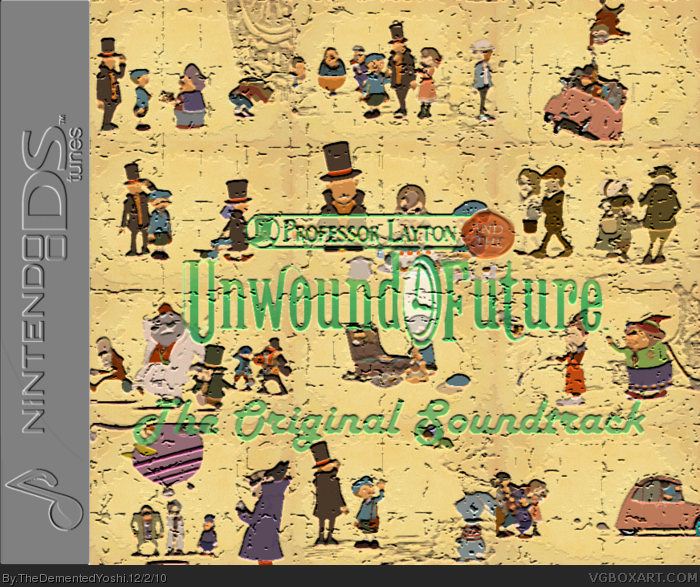 Professor Layton and the Unwound Future OST box art cover
