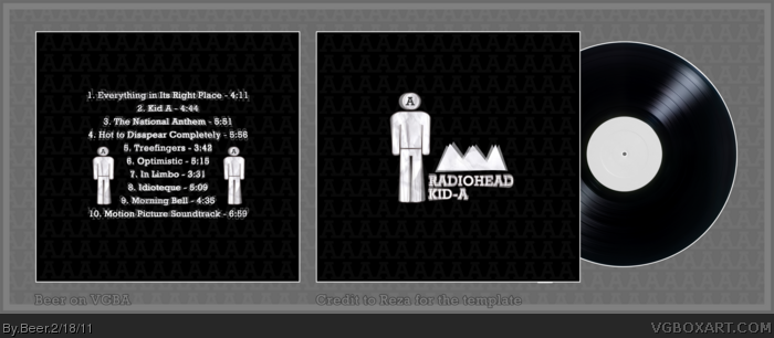 Radiohead - Kid A box art cover
