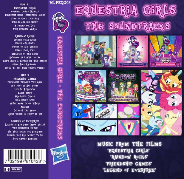 Equestria Girls : The Soundtracks box art cover
