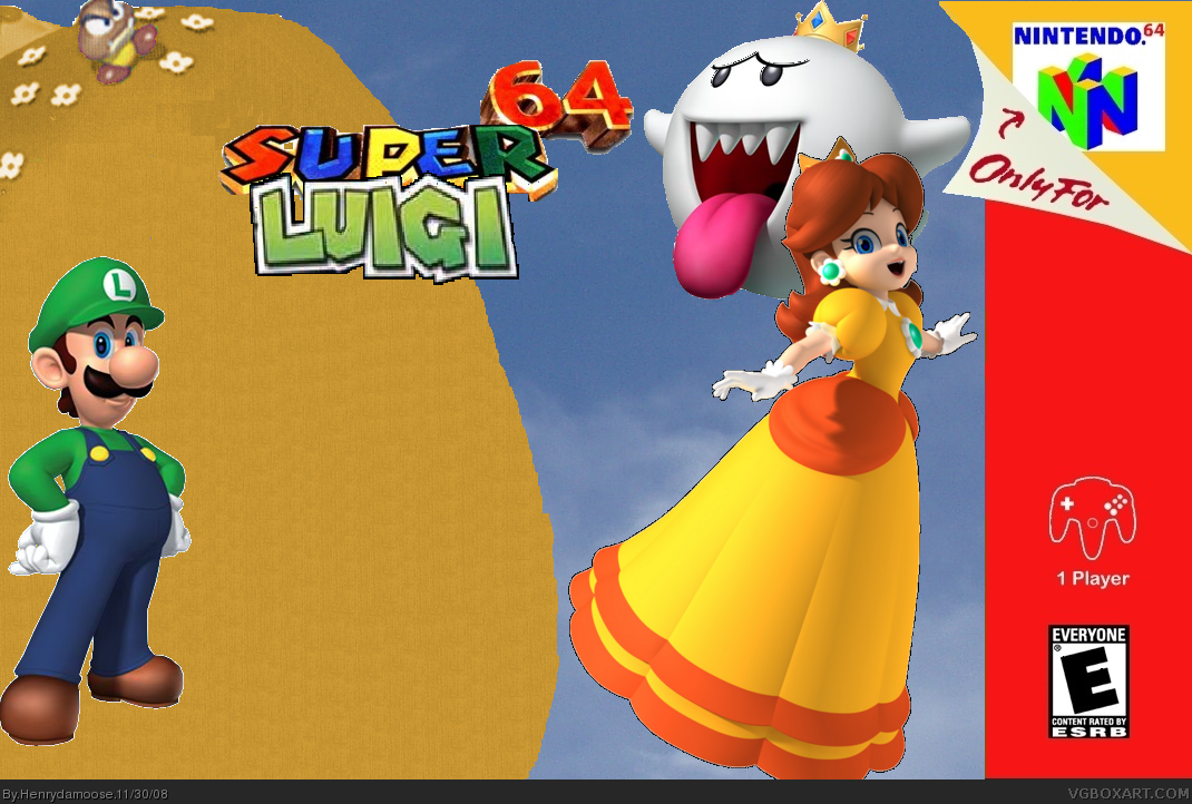 Super Luigi 64 box cover
