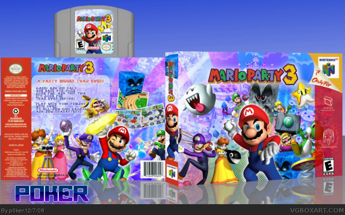 Mario Party 3 box art cover