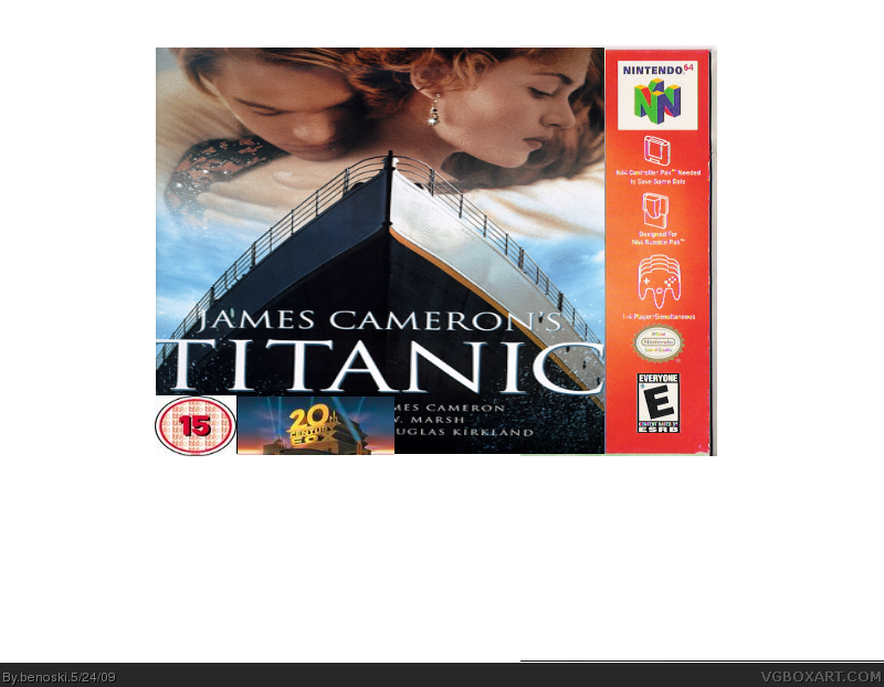 Titanic box cover
