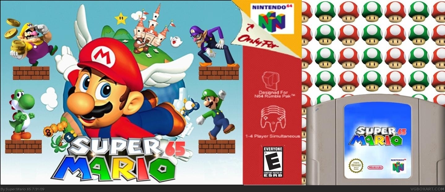 Super Mario 65 box cover