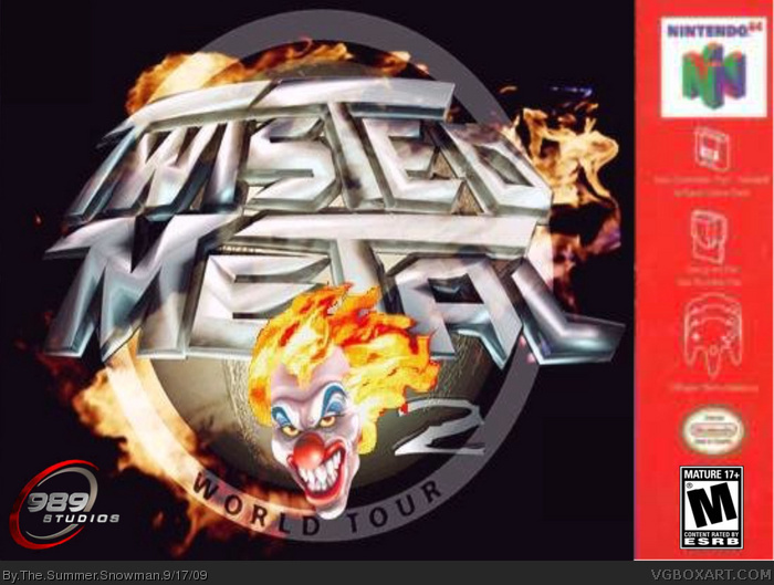 Twisted Metal 2 World Tour N64 box art cover